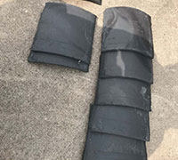小瓦片復古青瓦仿古半圓裝飾瓦片